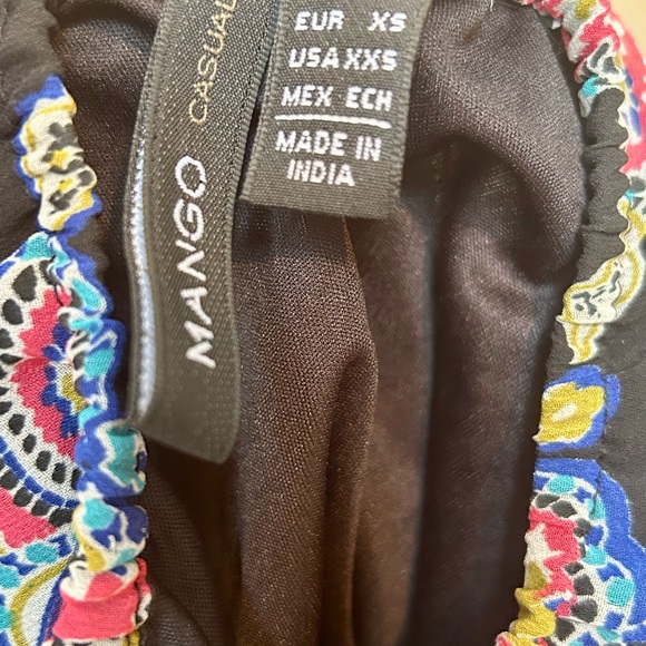 MANGO boho colourful maxi halter dress- size xs - Picture 3 of 3